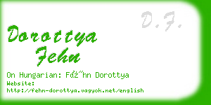 dorottya fehn business card